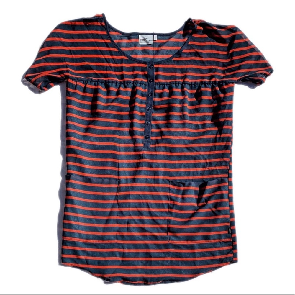 ☀️4/25 WESC ‘Noriko’ Woven Striped Tunic Dress